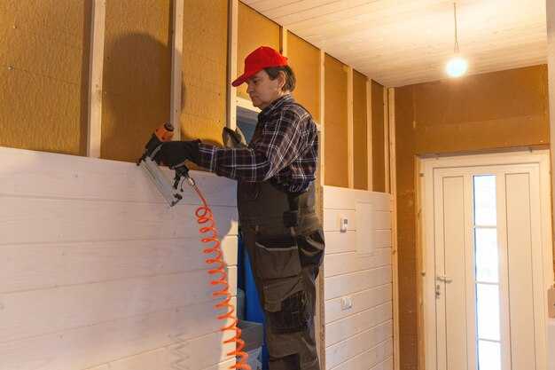 Монтаж первых панелей